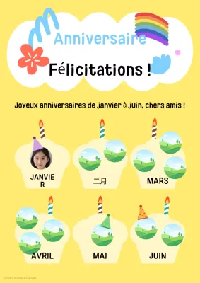 Un anniversaire jaune