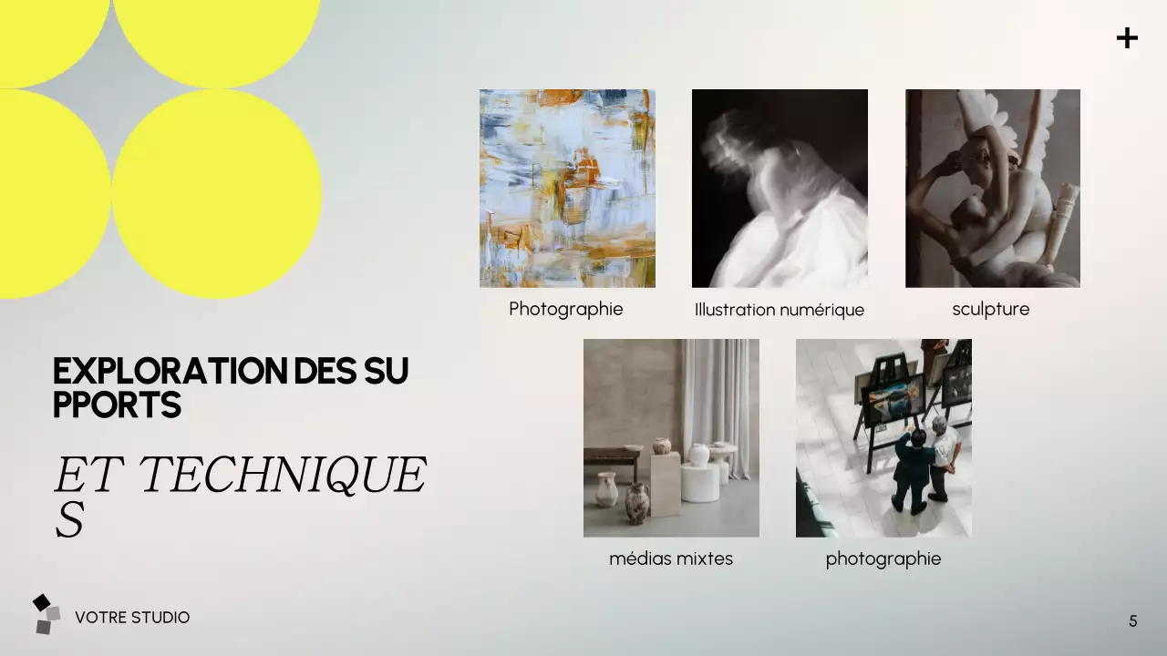 présentation de l'art moderne gris