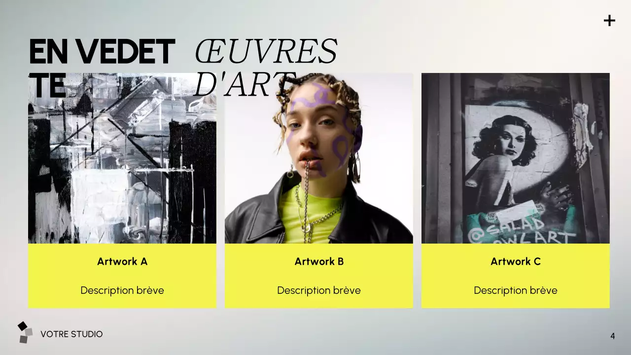 présentation de l'art moderne gris