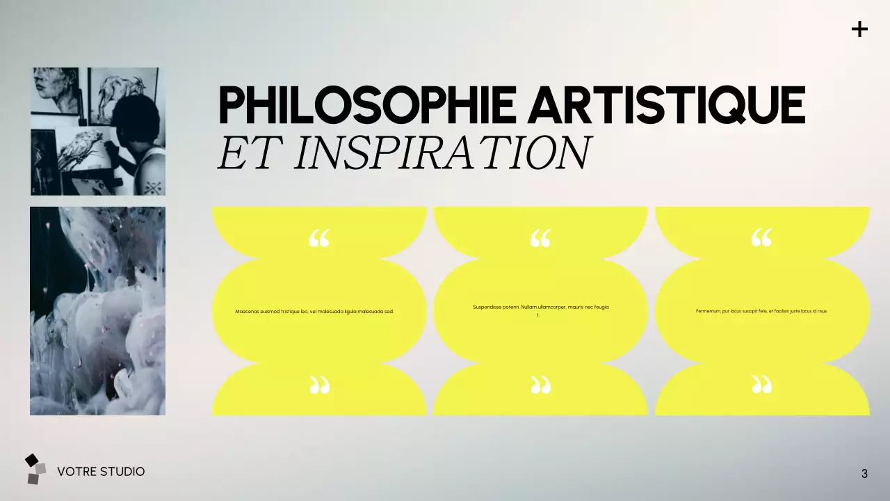 présentation de l'art moderne gris