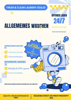 Retro-Wäscheservice-Aktion