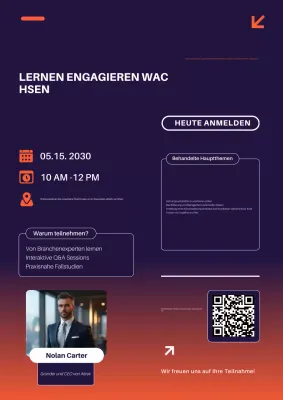 Lila Modern Webinar Förderung