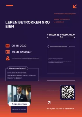 Paarse moderne webinar promotie