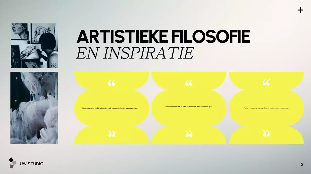 presentatie grijze moderne kunst