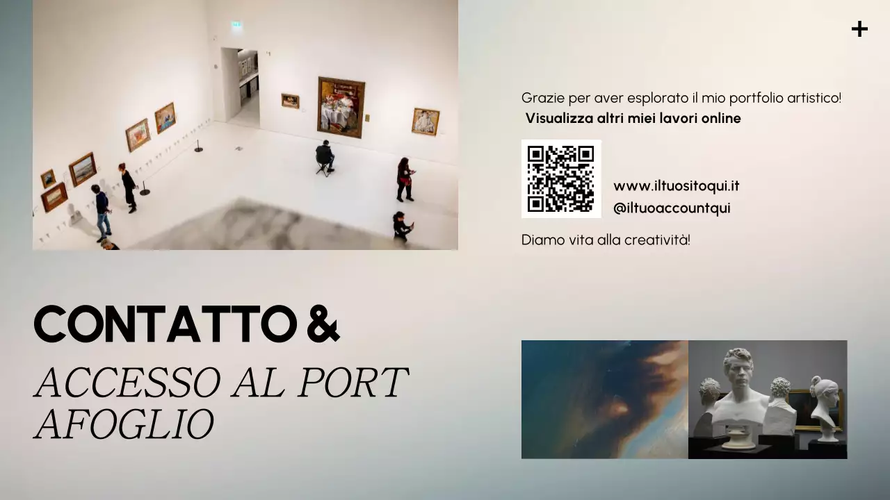 presentazione dell'arte moderna grigia