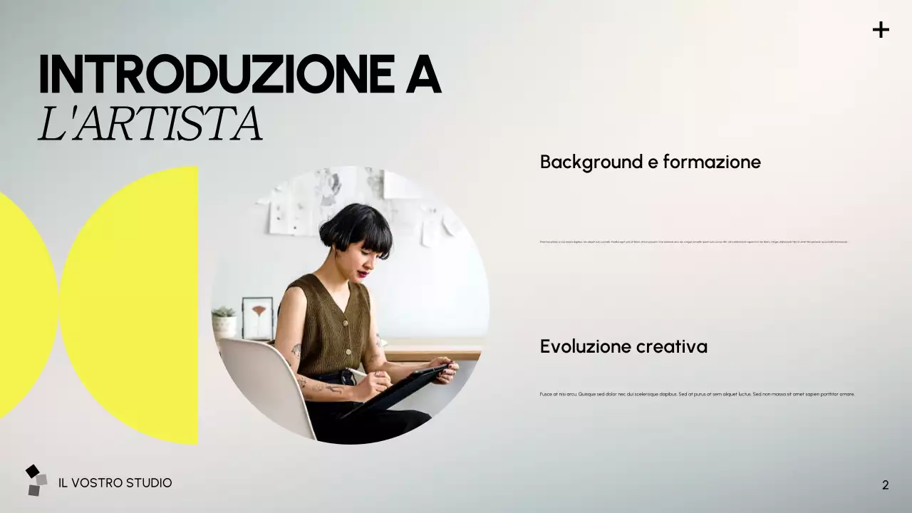 presentazione dell'arte moderna grigia