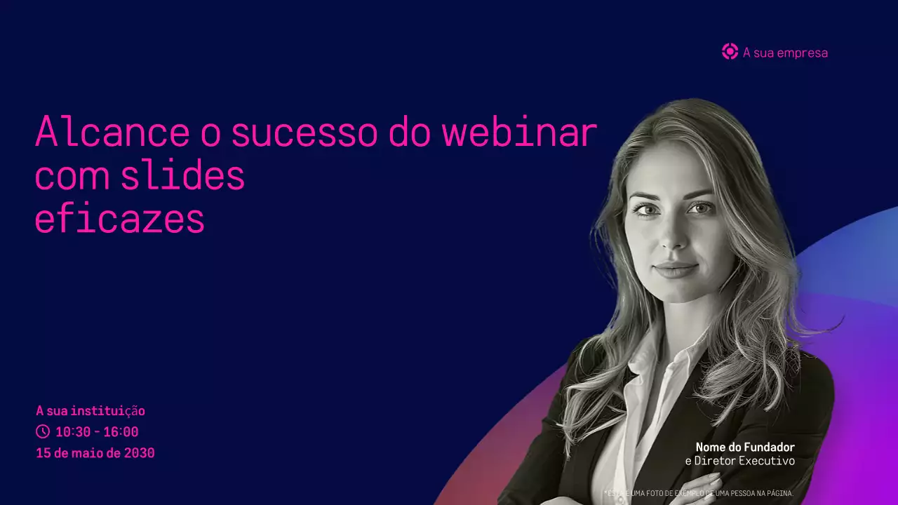anúncio do webinar purple modern