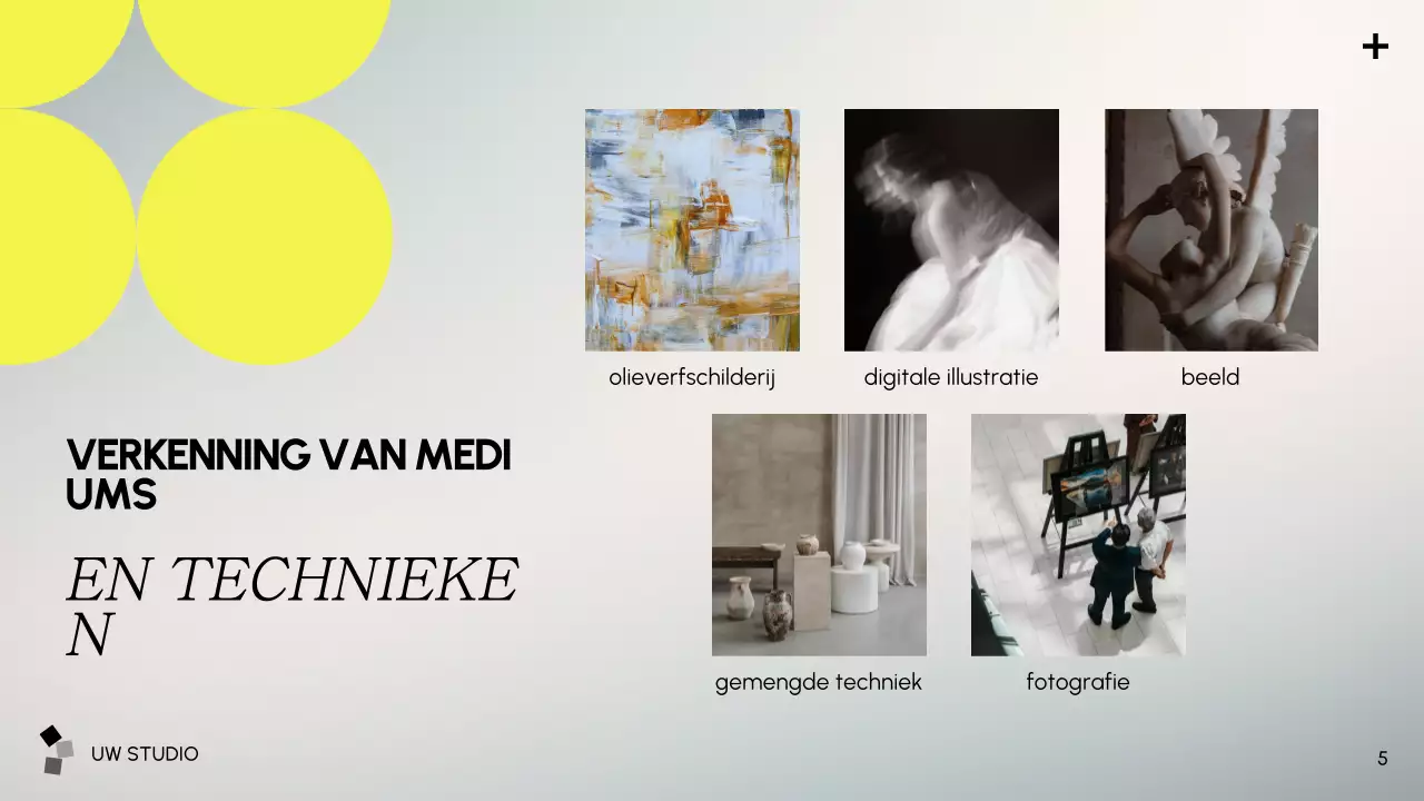 presentatie grijze moderne kunst