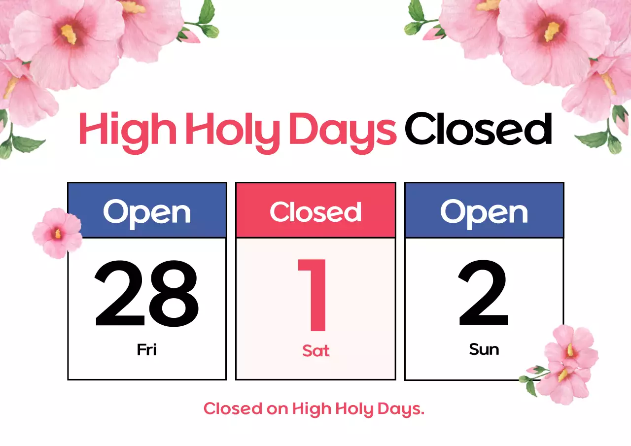 Pengumuman penutupan festival Korea berwarna putih dan merah muda