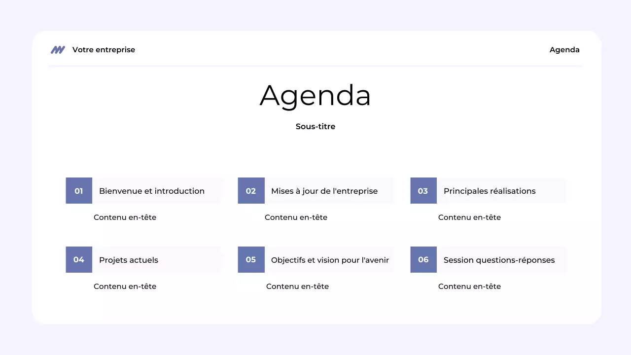 présentation de l'équipe moderne bleue