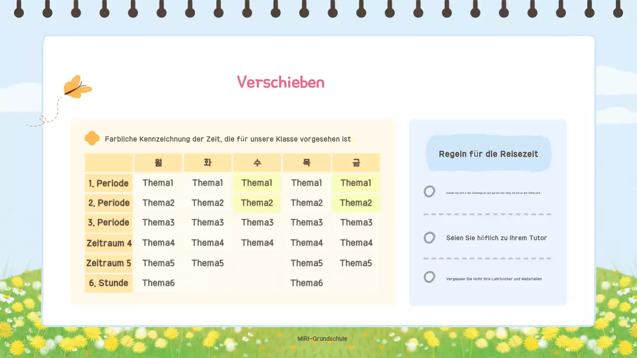 Hellblau, niedliche Lehrmittel