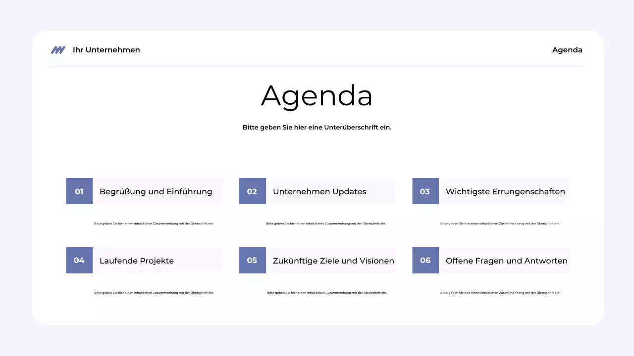 blau modern team präsentation