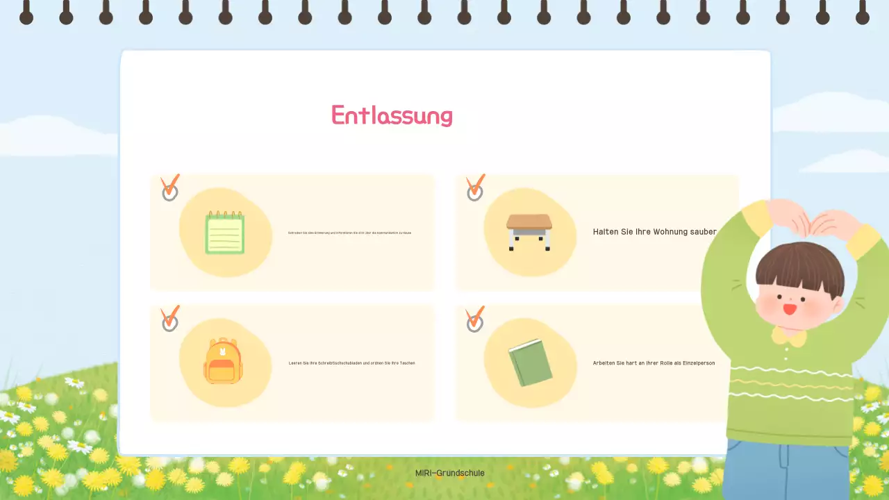 Hellblau, niedliche Lehrmittel