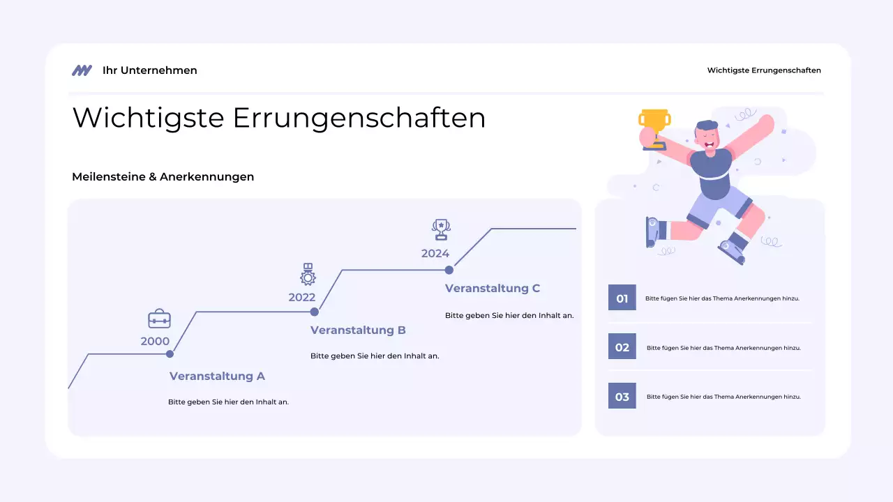 blau modern team präsentation