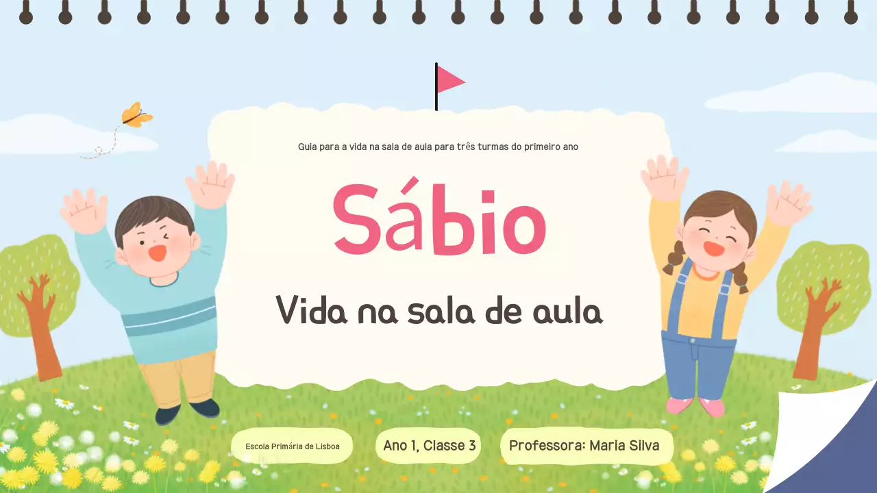Azul claro, recursos didácticos giros