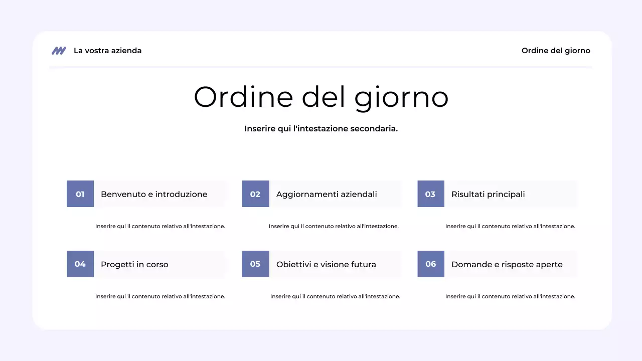 presentazione del team blu moderno