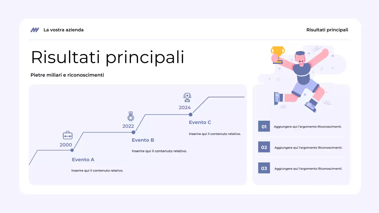 presentazione del team blu moderno