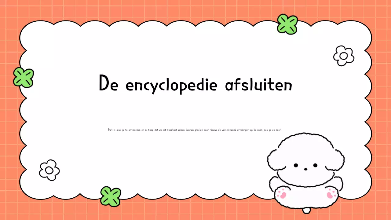 Oranje schattige bio instructies