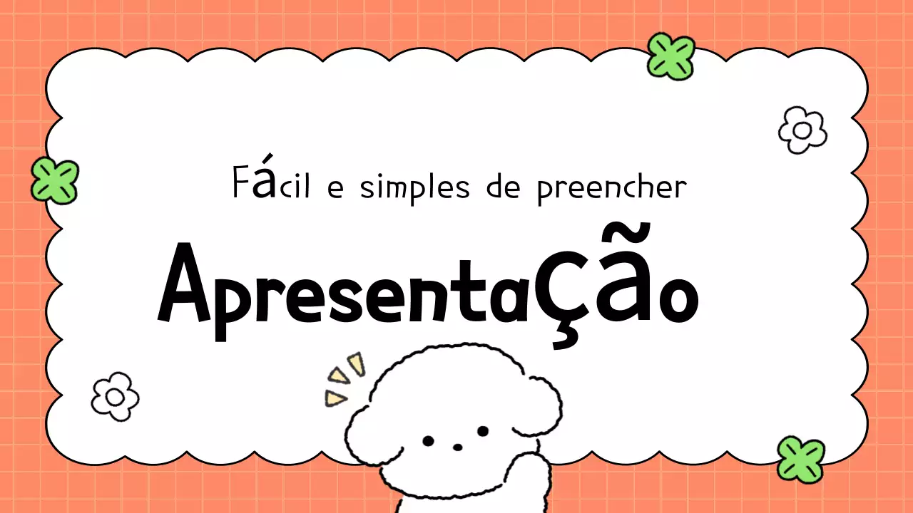 Instruções para o Orange cute bio