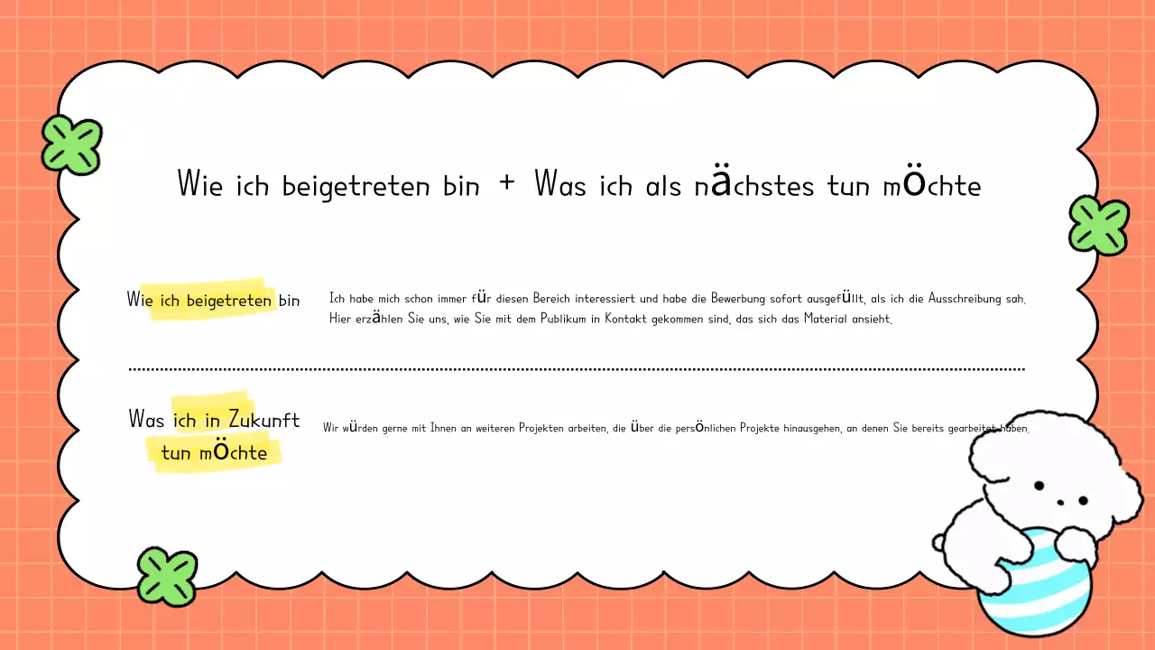 Orange cute bio Anleitung