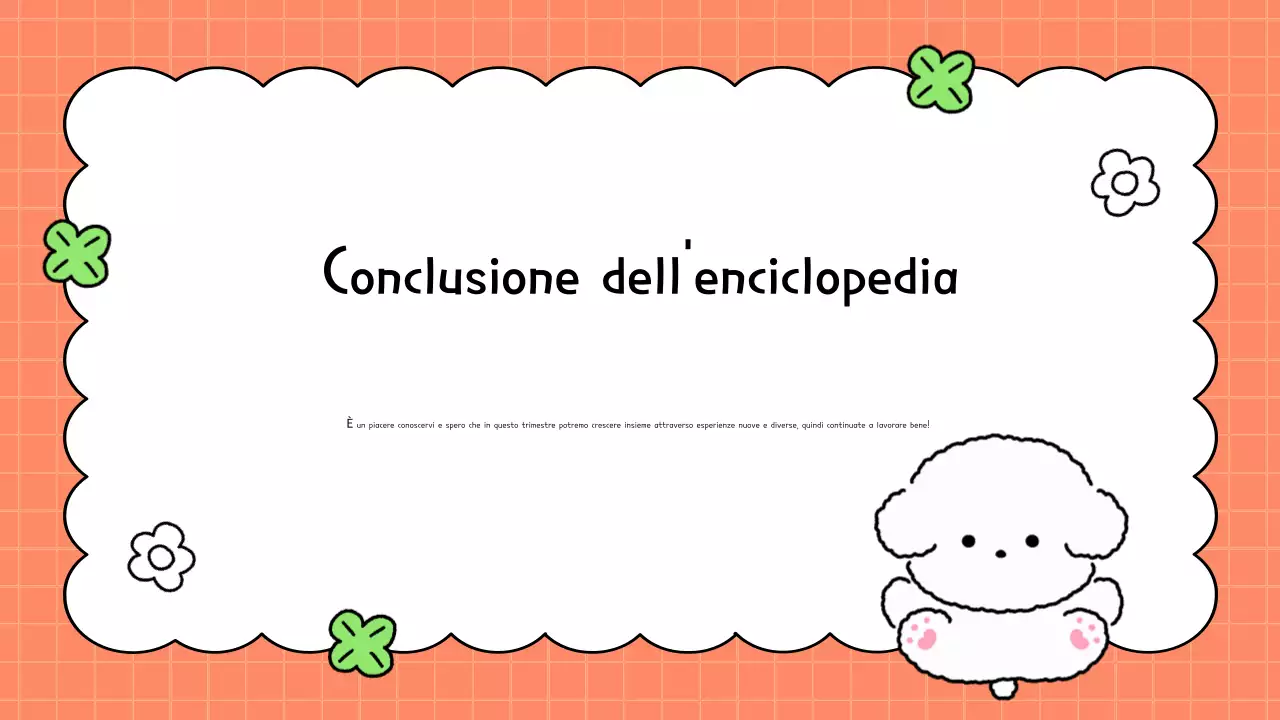 Istruzioni bio arancione carino