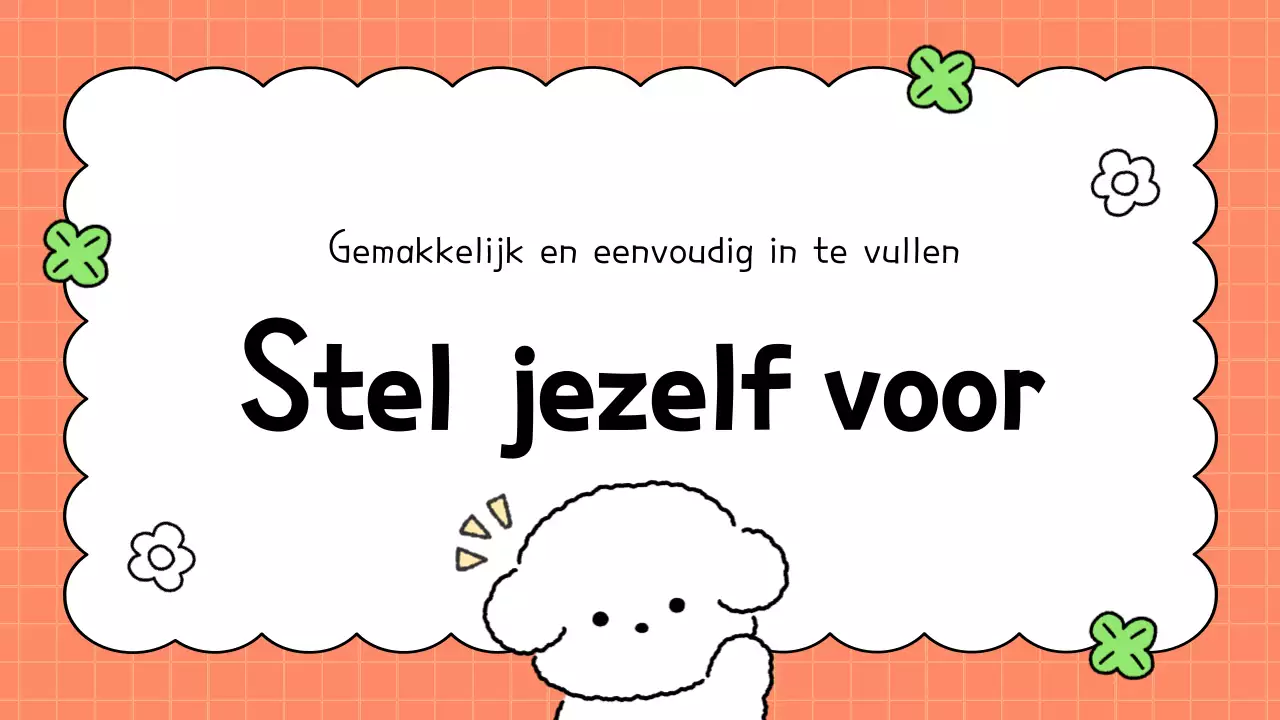 Oranje schattige bio instructies