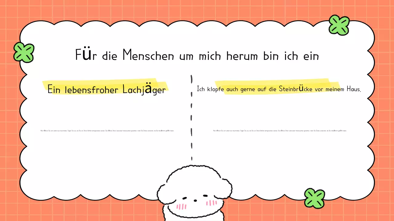 Orange cute bio Anleitung