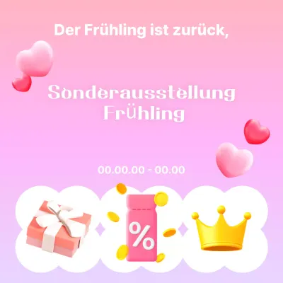 Rosa Frühjahrsaktion