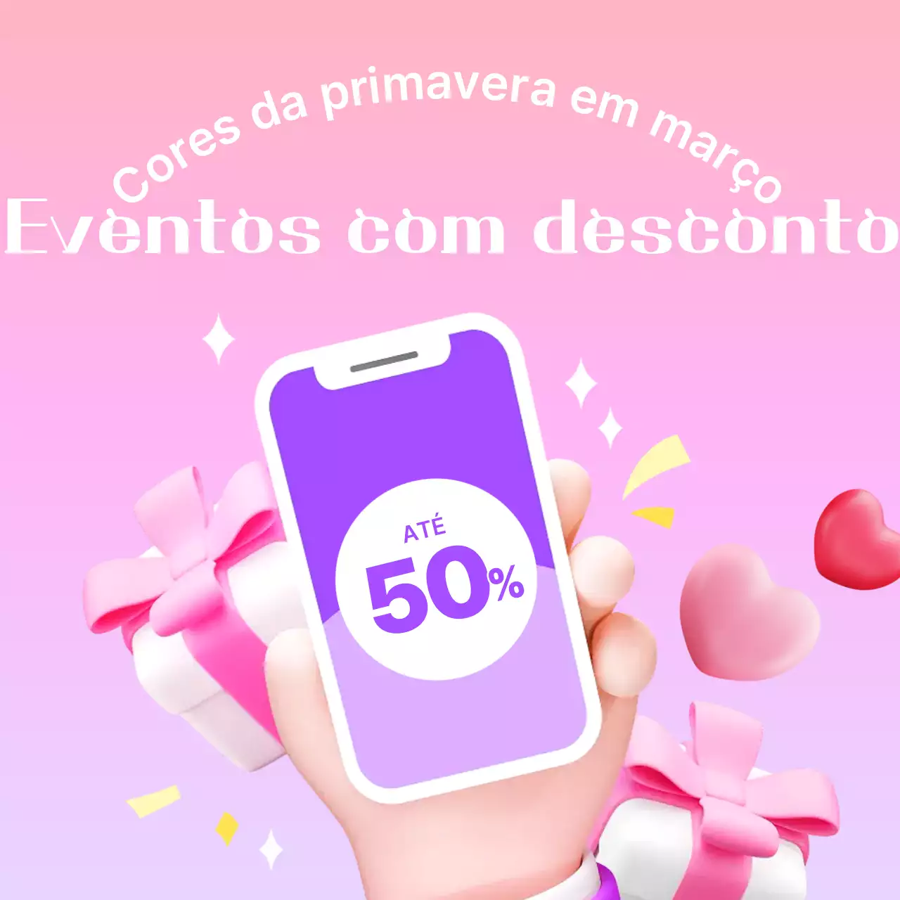 Desconto para eventos Pink Pop