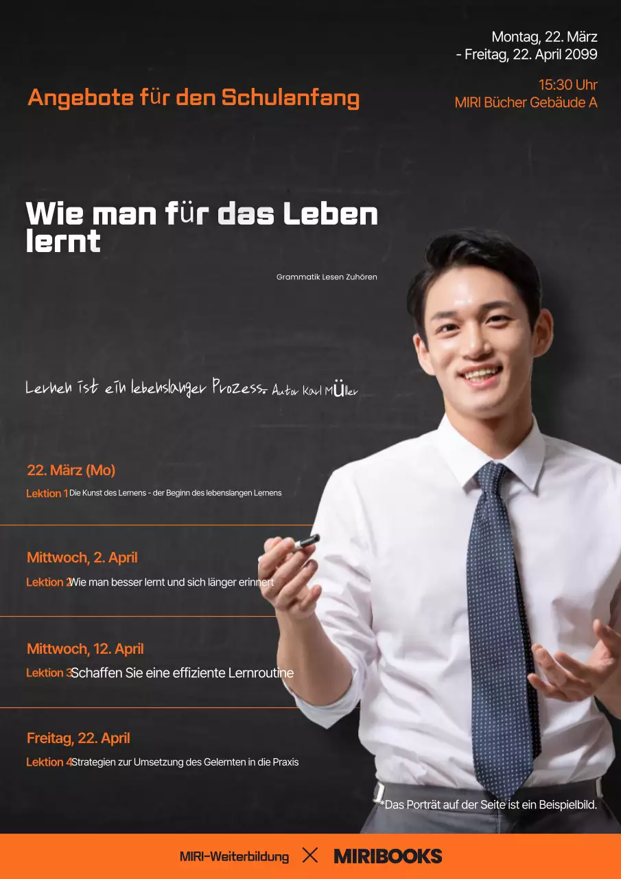 Ankündigung des Orange Modern Education Special