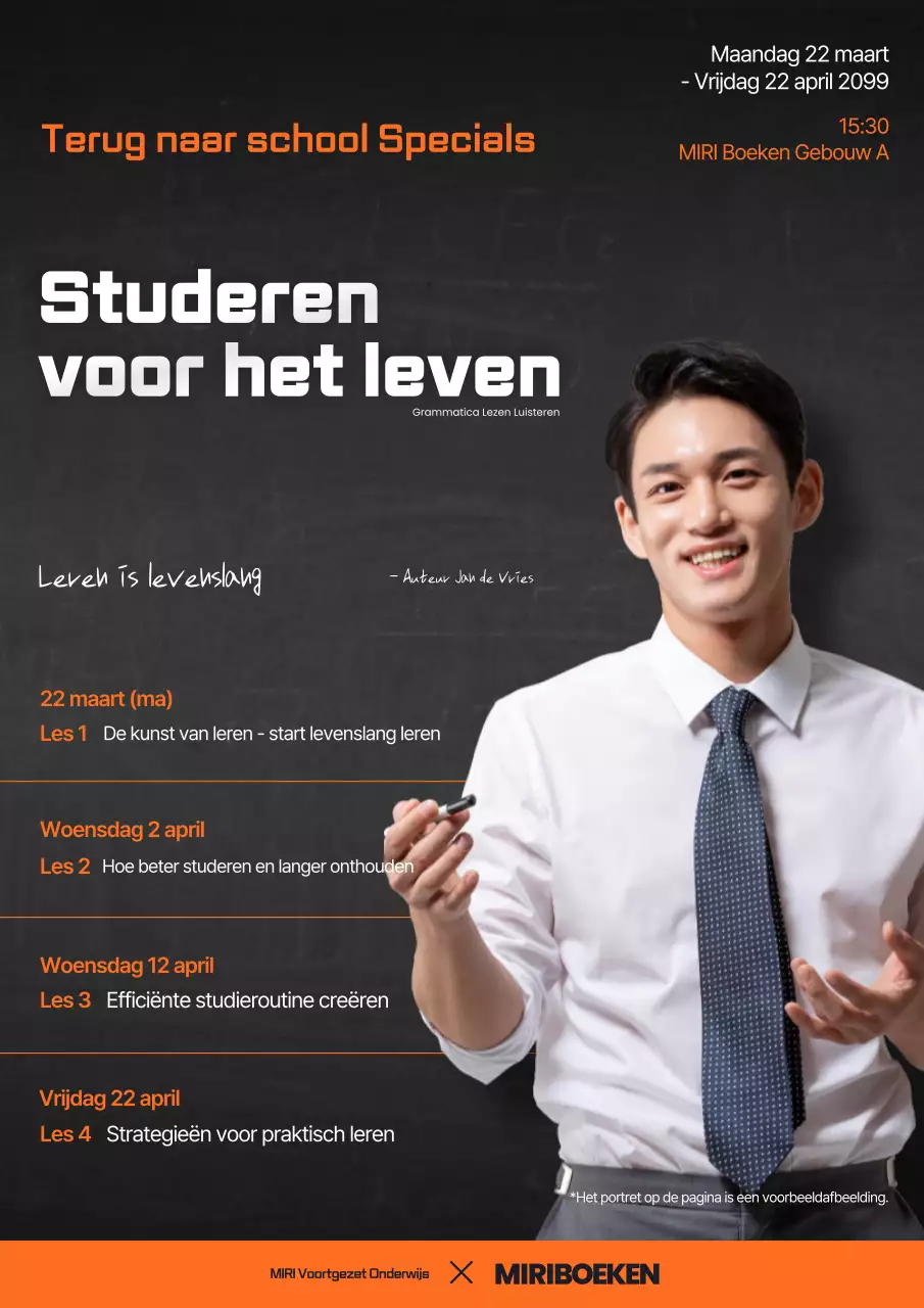 Aankondiging van de Orange Modern Education Special