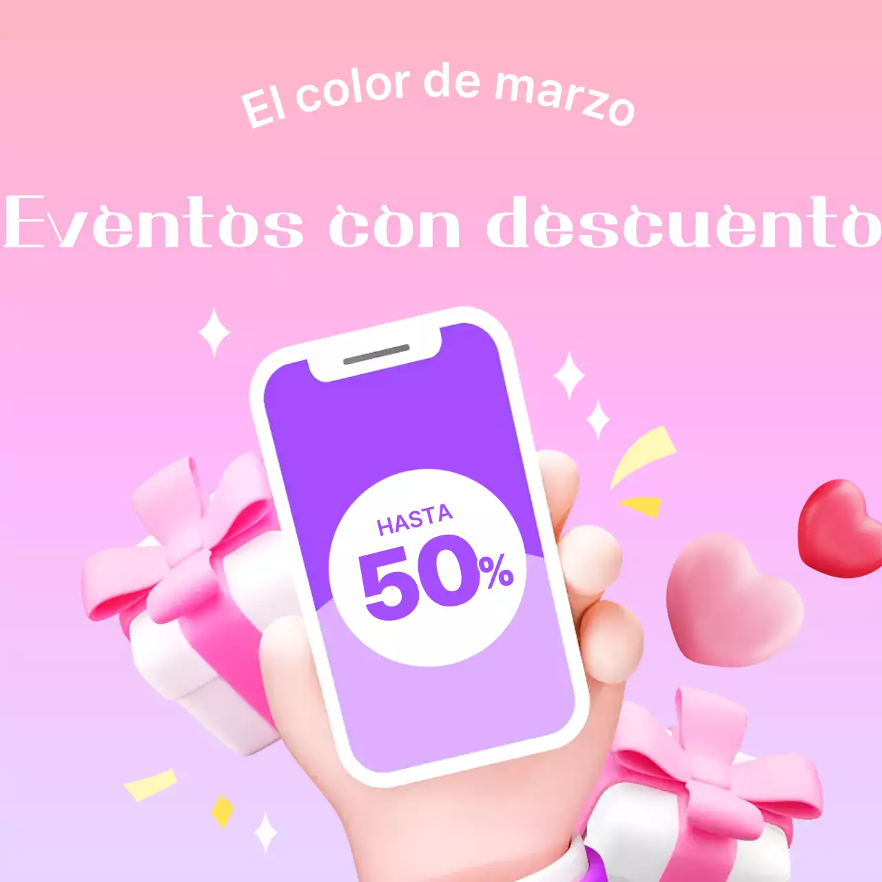 Descuento para eventos Pink Pop