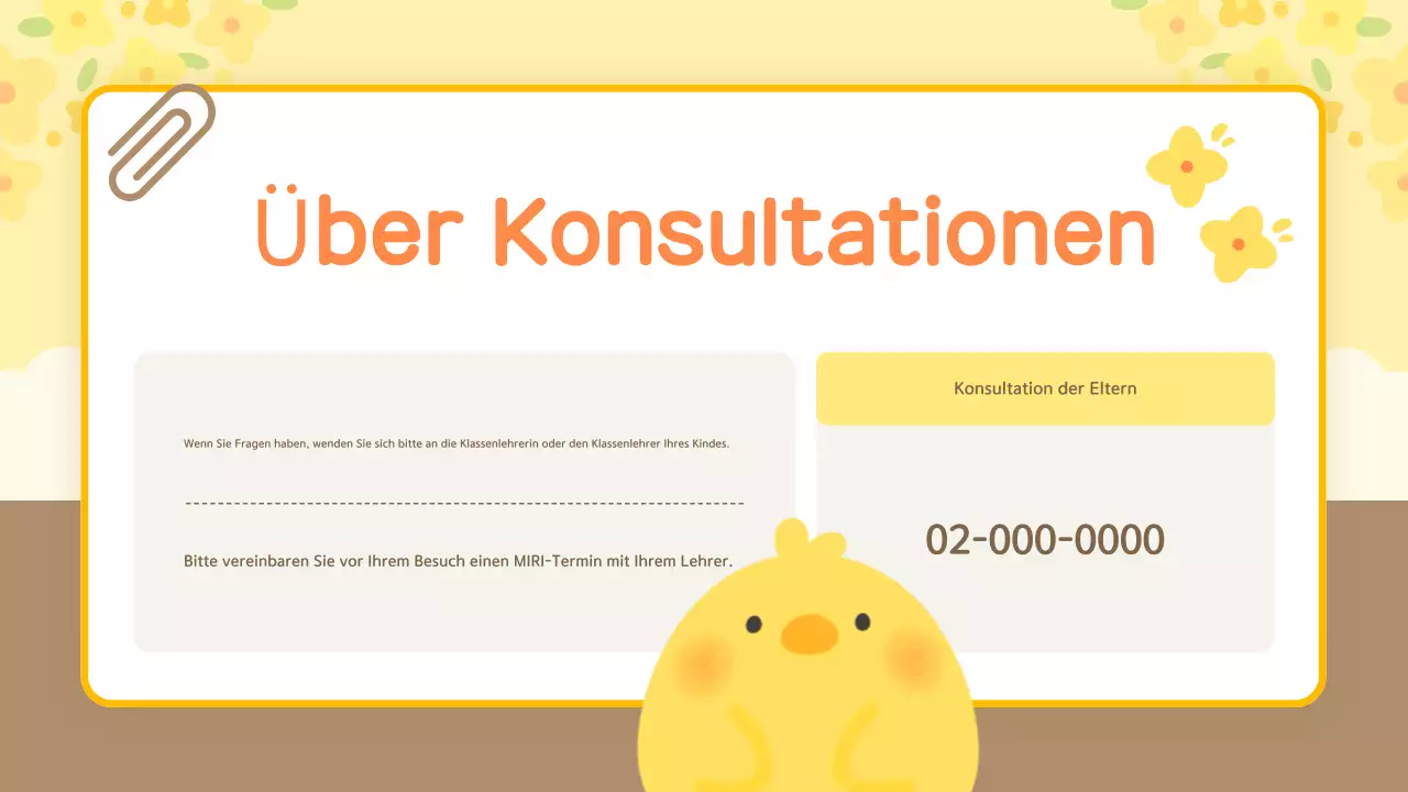 Gelbe kuschelige Orientierungshilfe