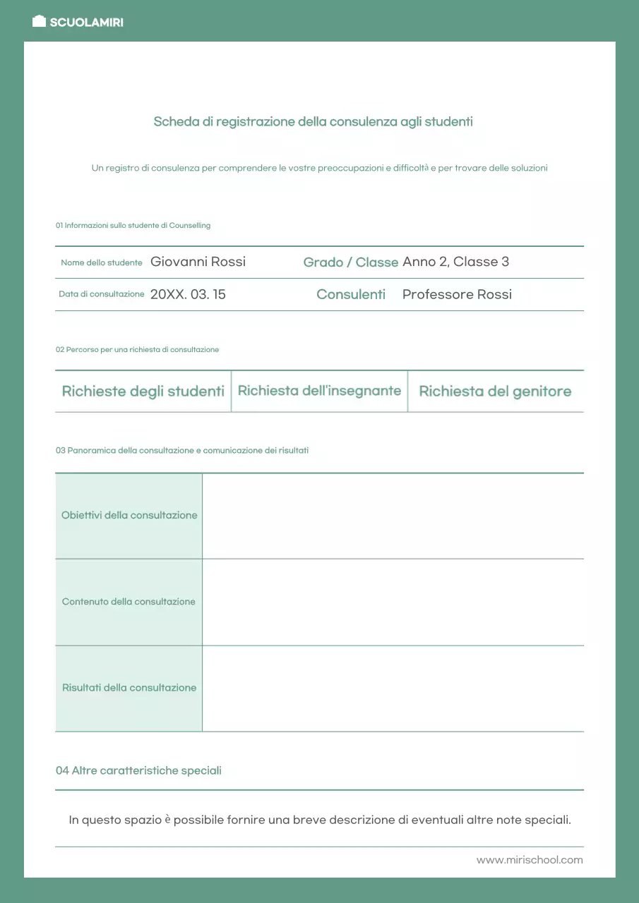 Abstracts Materiale didattico di base