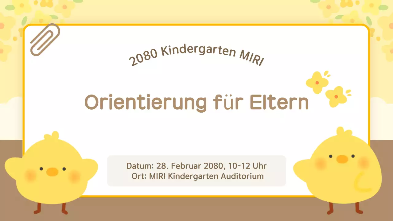 Gelbe kuschelige Orientierungshilfe