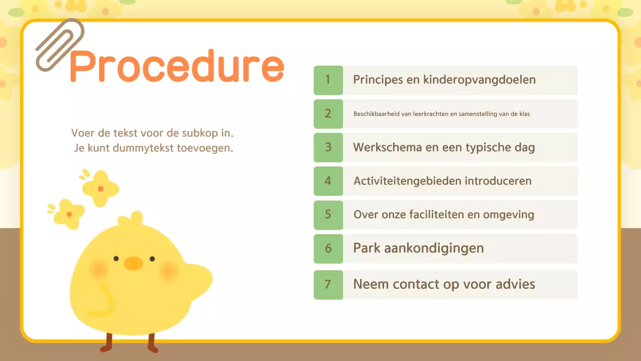 Gele knuffel-oriëntatiegids