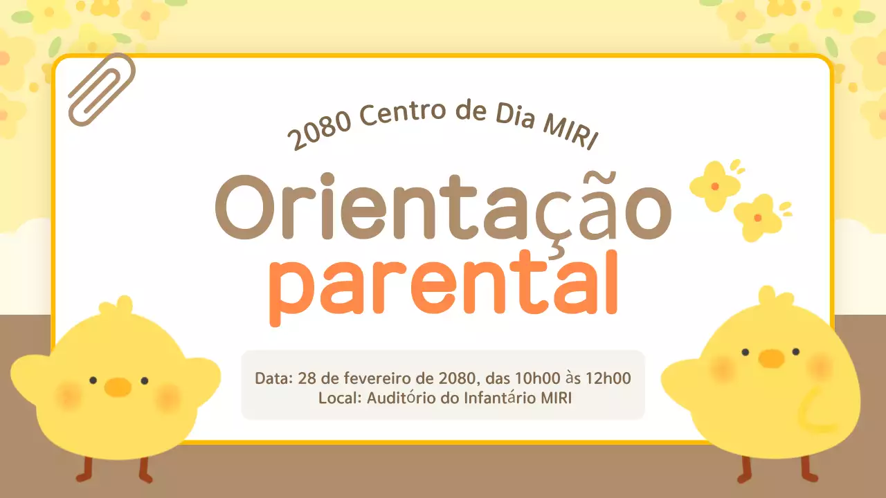 Guia de orientação em peluche amarelo