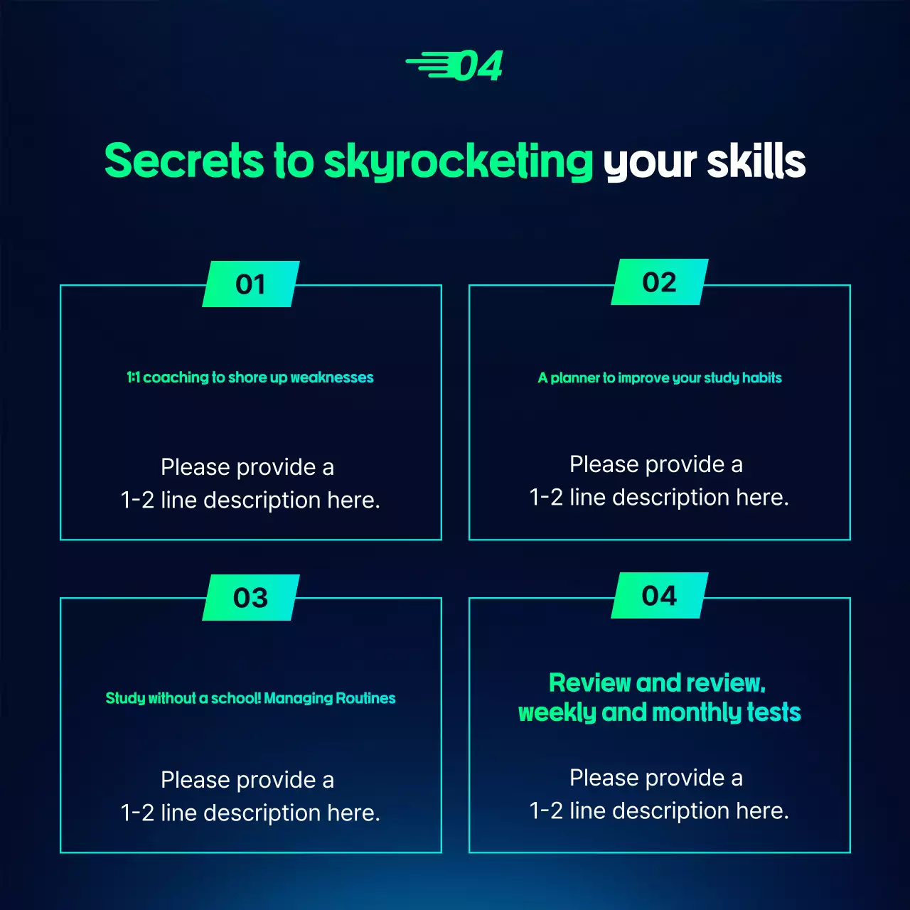 Recrutamento de anúncios de educação moderna em azul claro