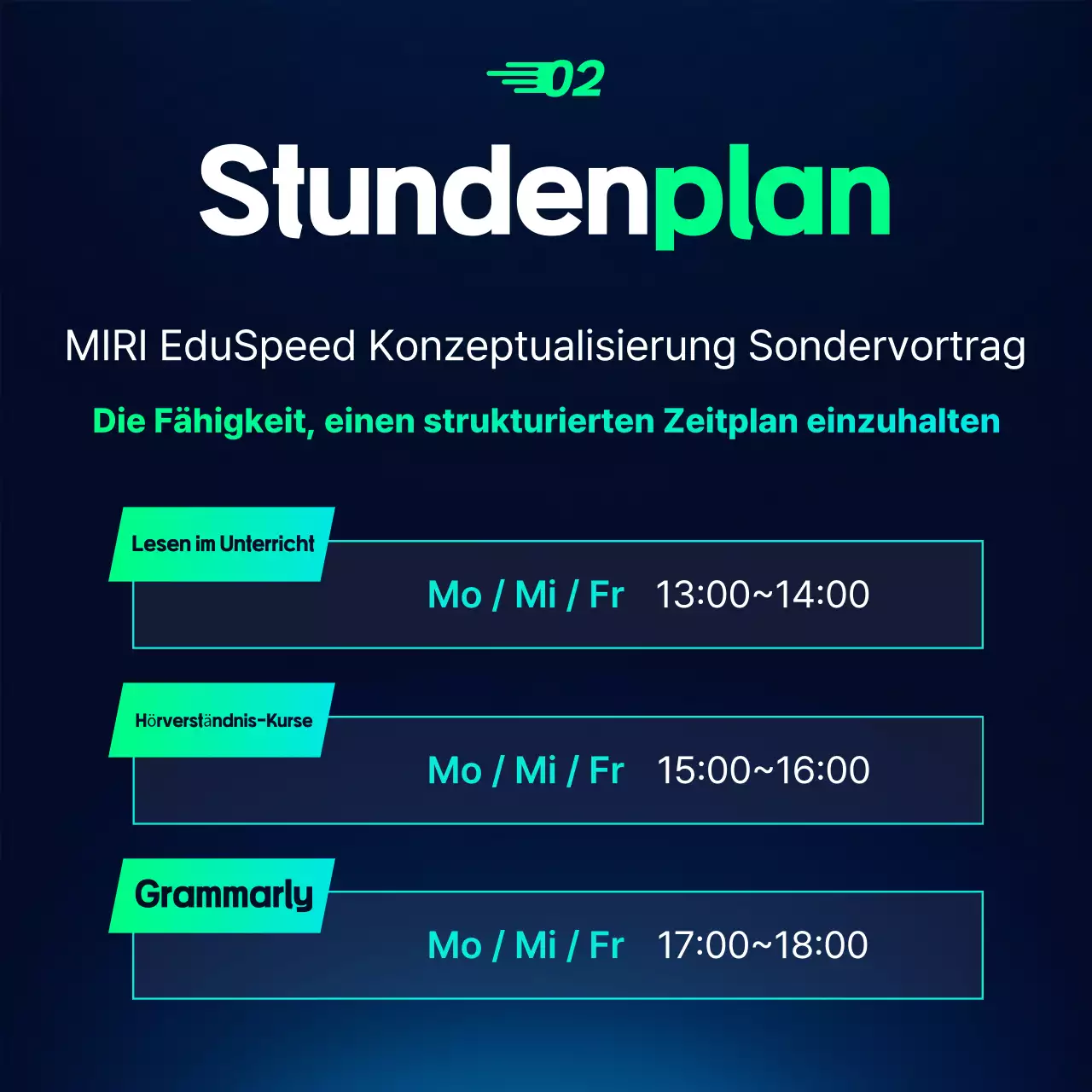 Hellblaue moderne Bildungsanzeige Rekrutierung