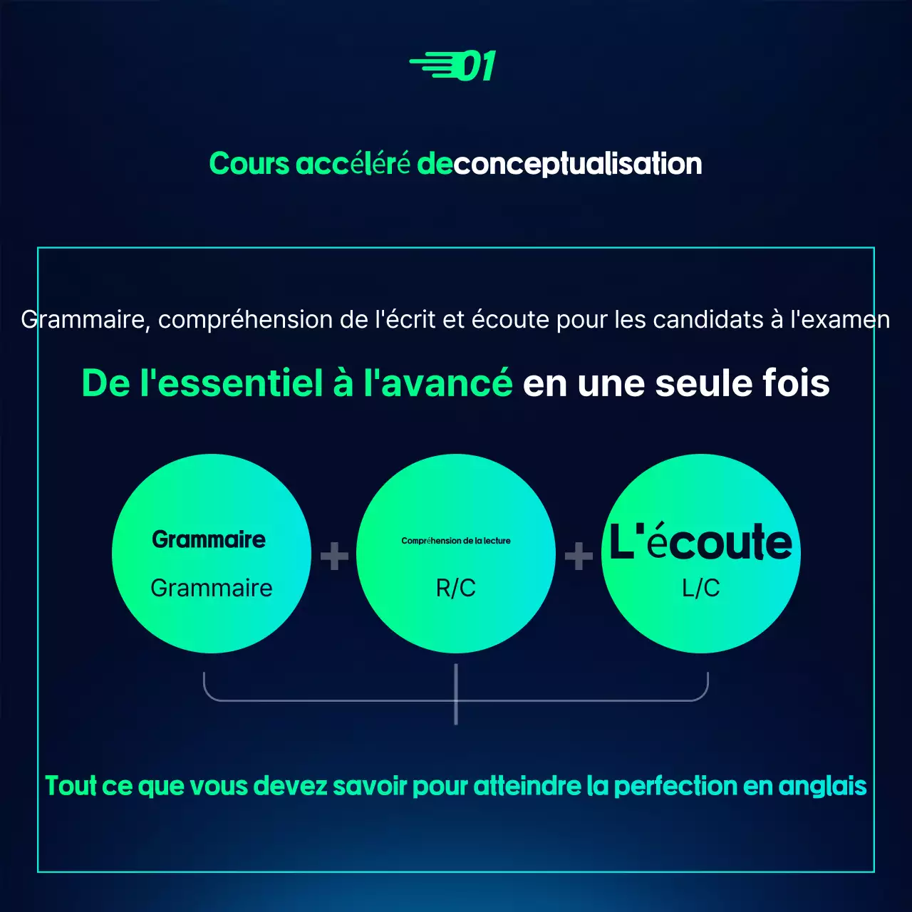 Annonce de recrutement pour l'éducation moderne en bleu clair