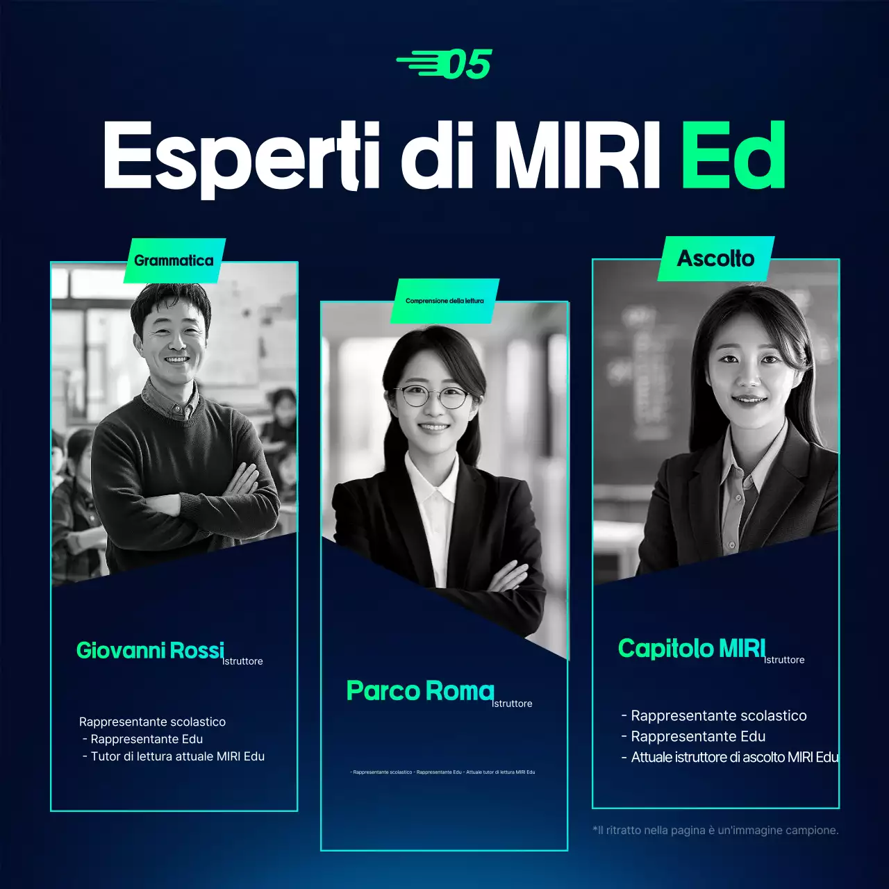 Ricerca di personale nel settore dell'istruzione moderno e di colore blu chiaro