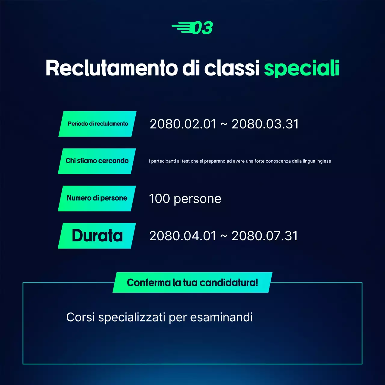 Ricerca di personale nel settore dell'istruzione moderno e di colore blu chiaro