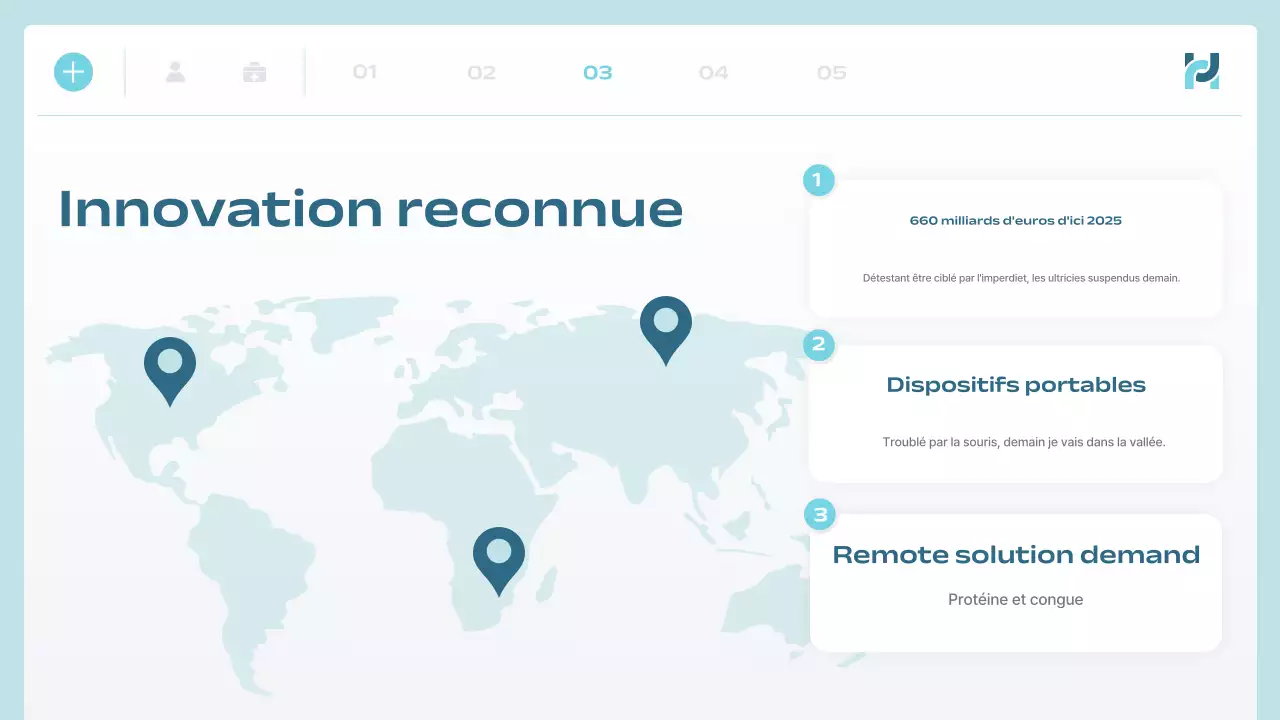 annonce d'une technologie de santé moderne
