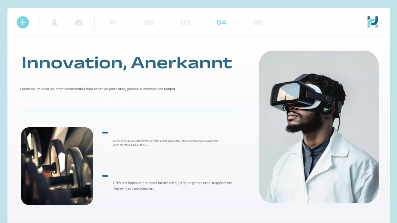 blue modern health tech ankündigung