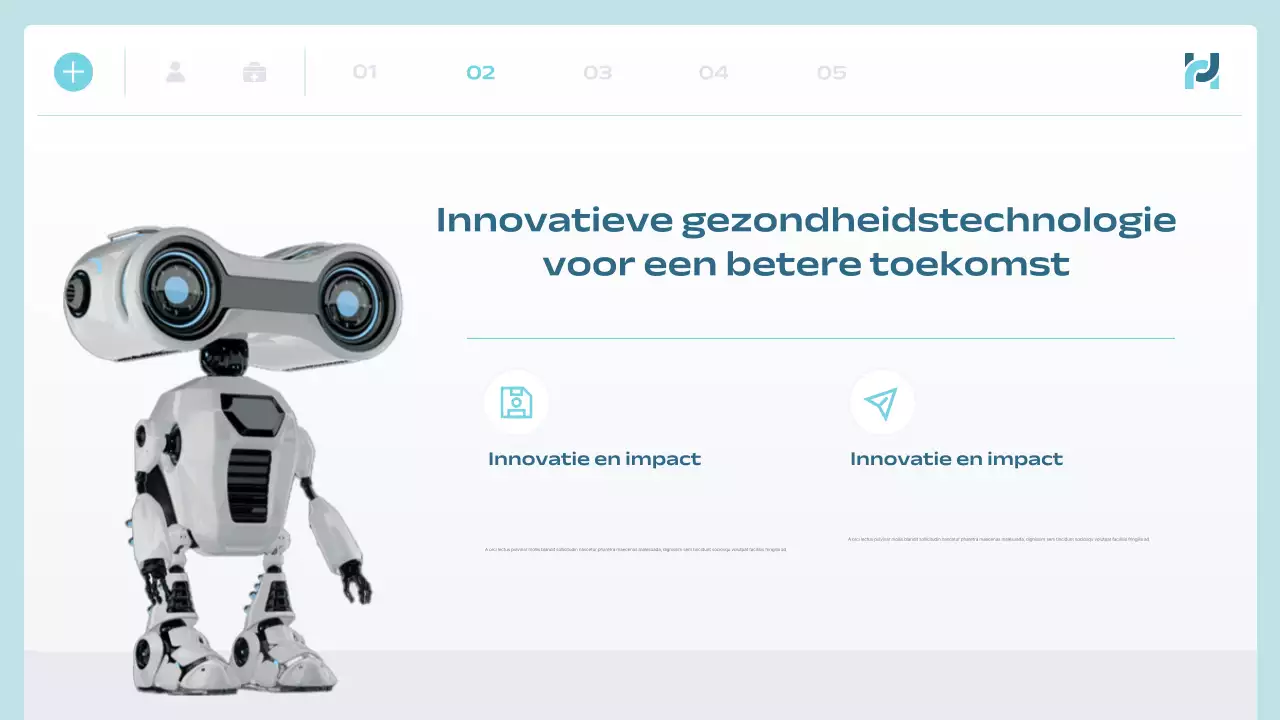 blue modern health tech aankondiging