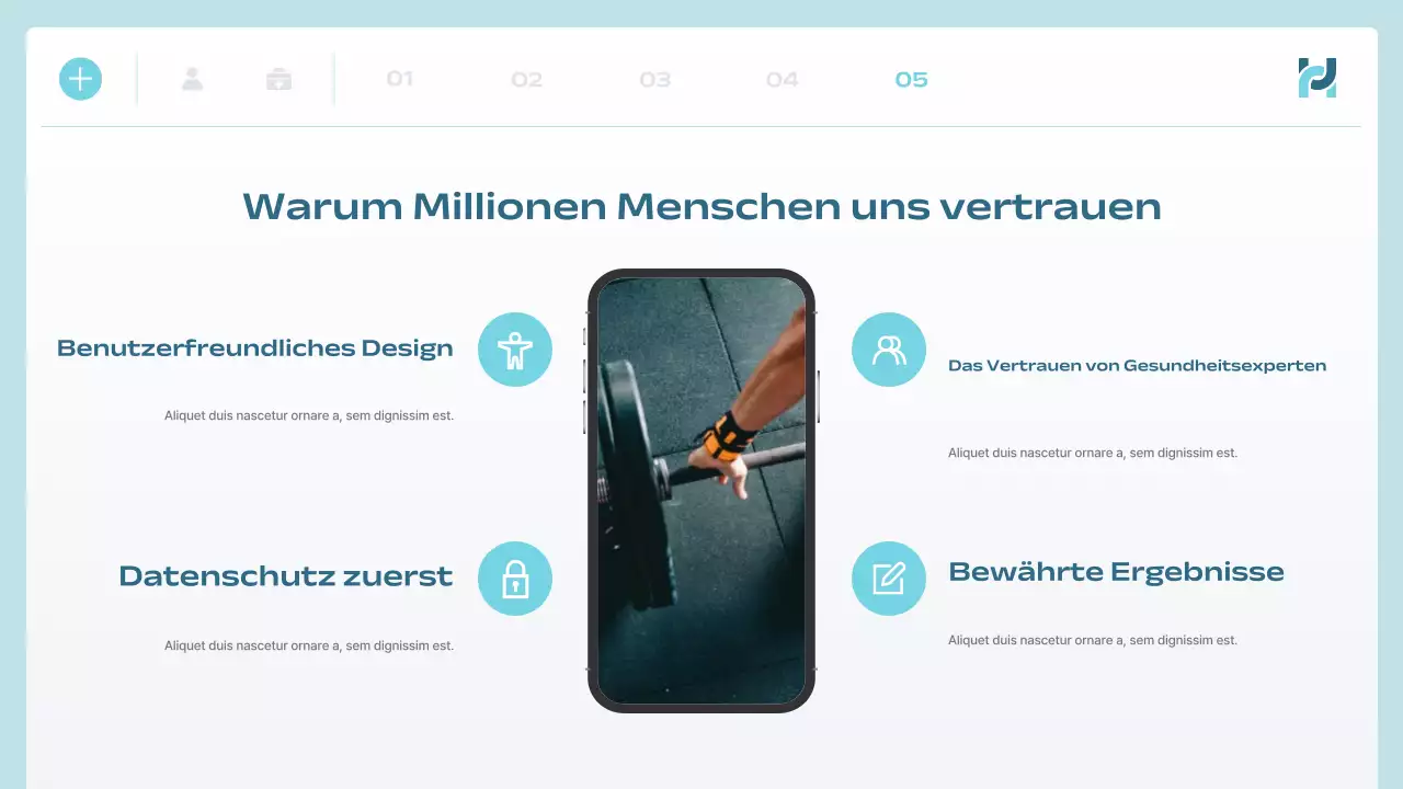 blue modern health tech ankündigung