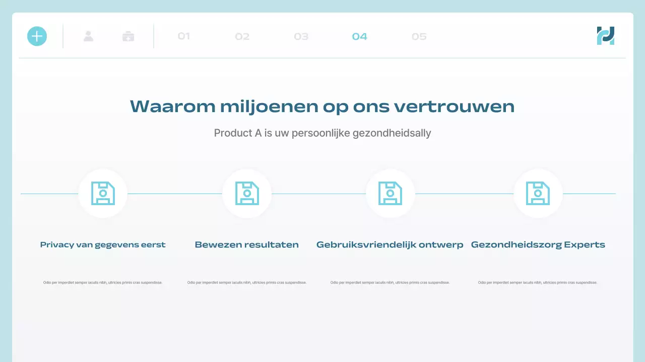 blue modern health tech aankondiging