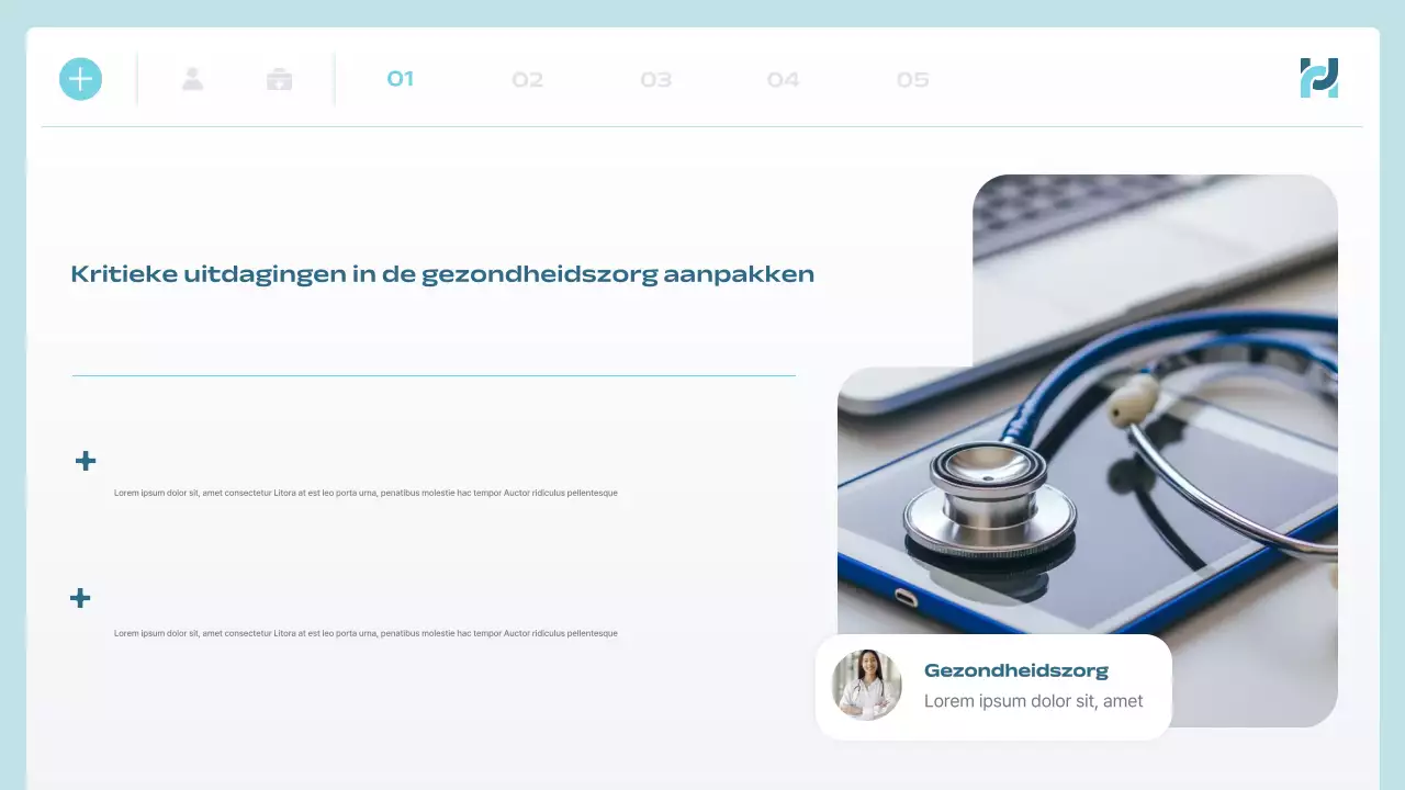 blue modern health tech aankondiging