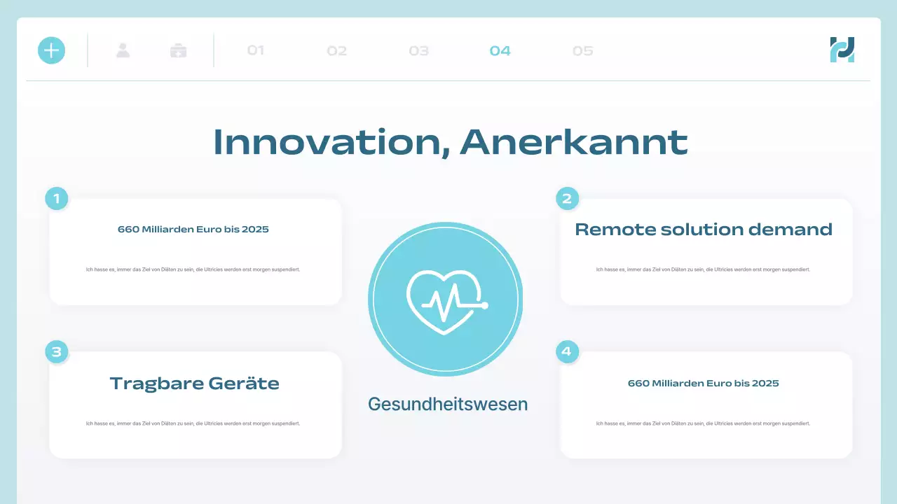 blue modern health tech ankündigung