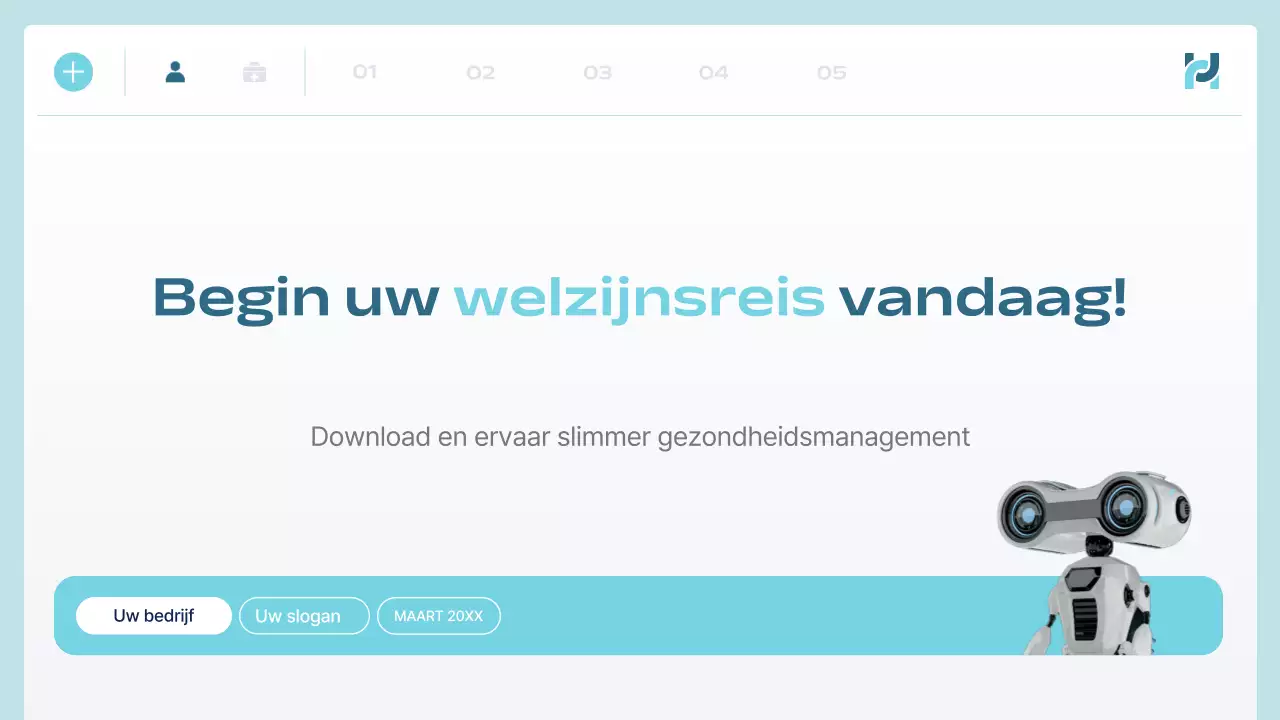 blue modern health tech aankondiging